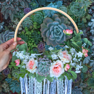 DIY Faux Floral Wreath