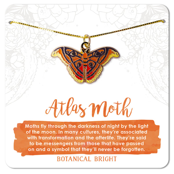 Atlas Moth Charm Necklace