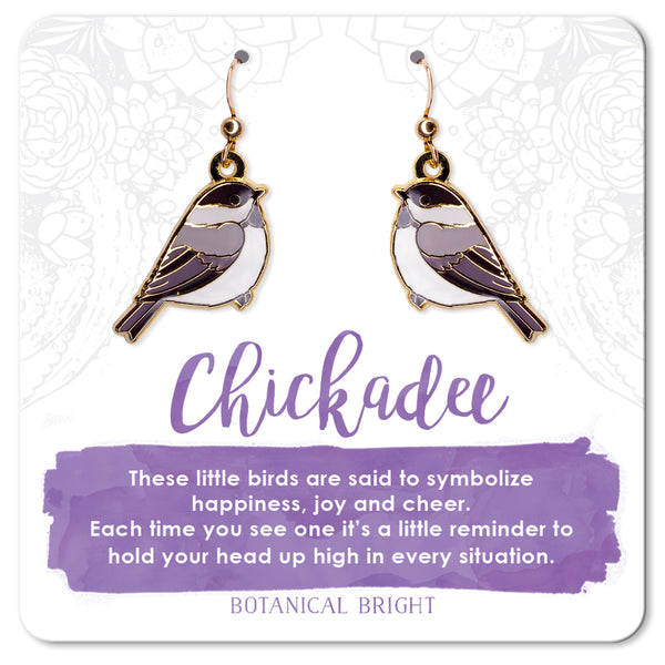 Chickadee Charm Earrings