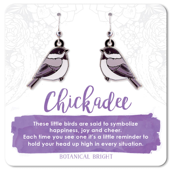 Chickadee Charm Earrings