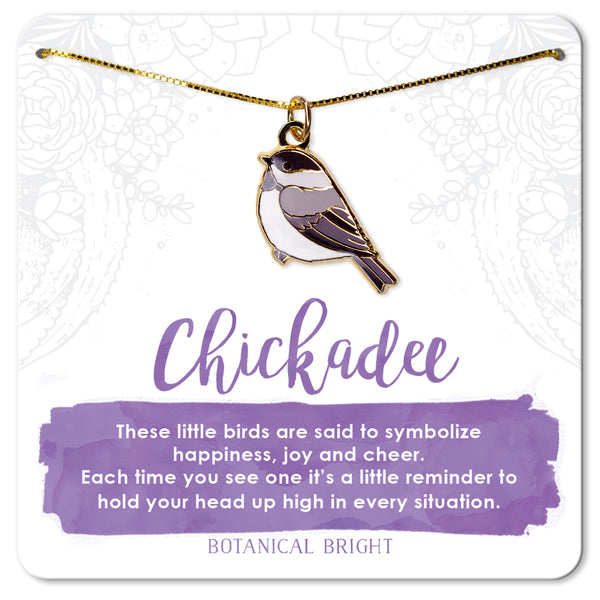 Chickadee Charm Necklace