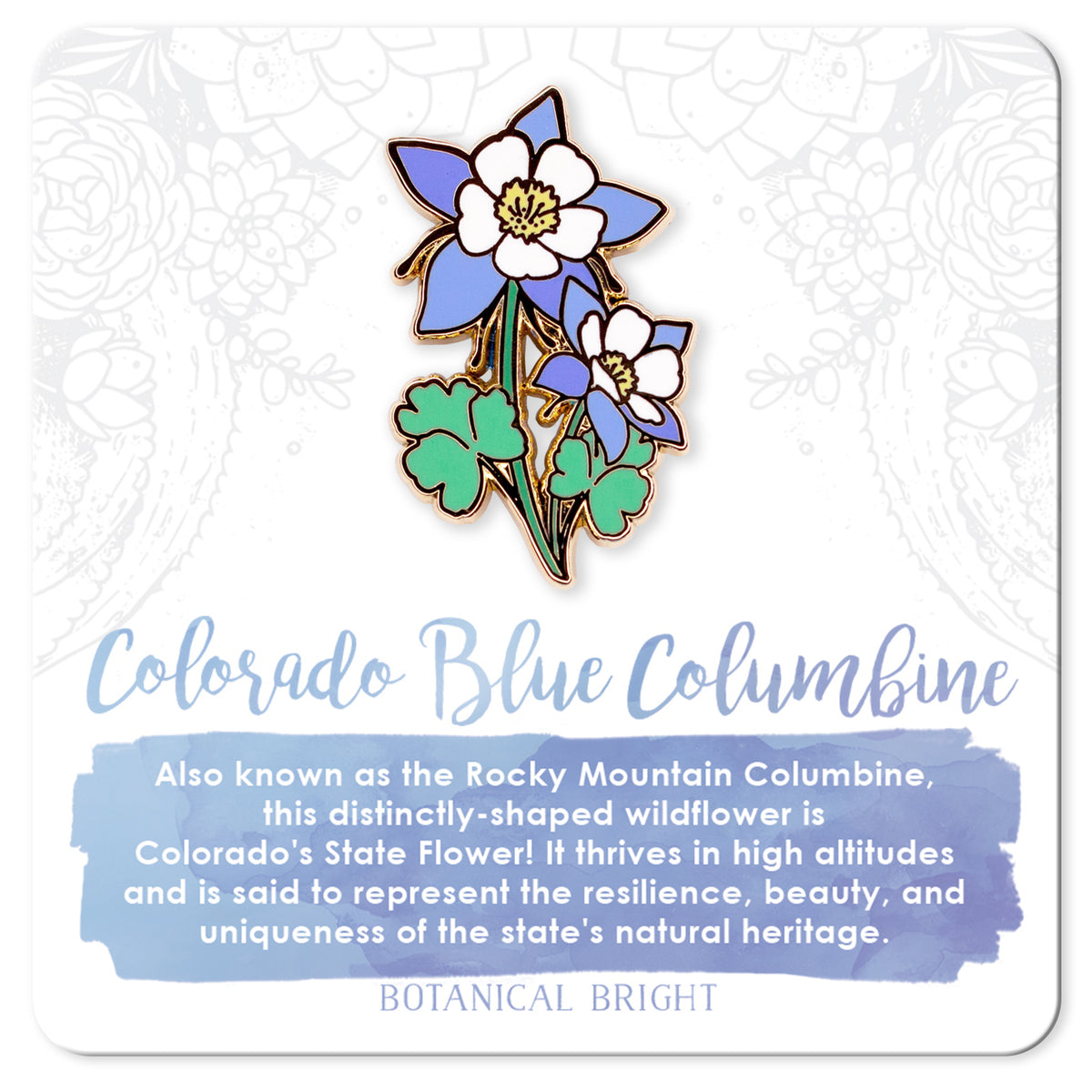 Hydrangea Enamel Pin Set