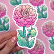 Load image into Gallery viewer, Dahlia Vinyl Waterproof Sticker