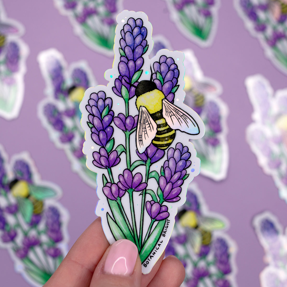 Bee Stickers- Holographic Save the Bees Stickers