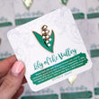 Load image into Gallery viewer, Lily of the Valley Enamel Pin