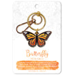 Load image into Gallery viewer, Monarch Butterfly Enamel Keychain