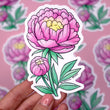 Load image into Gallery viewer, Peony Flower Waterproof Vinyl Sticker