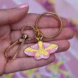Load image into Gallery viewer, Rosy Maple Enamel Keychain