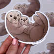 Load image into Gallery viewer, Sea Otter Waterproof Vinyl Sticker