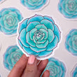 Load image into Gallery viewer, Succulent Echeveria Imbricata Waterproof Vinyl Sticker