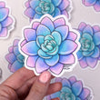 Load image into Gallery viewer, Succulent Graptoveria Opalina Waterproof Vinyl Sticker
