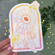 Load image into Gallery viewer, Sunflower and Bee Sun Catcher Rainbow Maker Window Sticker