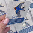 Load and play video in Gallery viewer, Swallow Enamel Pin