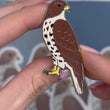 Load and play video in Gallery viewer, Hawk Enamel Pin