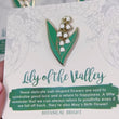 Load and play video in Gallery viewer, Lily of the Valley Enamel Pin