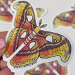 Load and play video in Gallery viewer, Atlas Moth Waterproof Vinyl Sticker