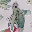 Load and play video in Gallery viewer, Sea Turtle Waterproof Vinyl Sticker
