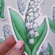 Load and play video in Gallery viewer, Lily of the Valley Waterproof Vinyl Sticker