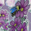 Load and play video in Gallery viewer, Bee and Cosmos Waterproof Sticker with Holographic Details