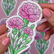 Load and play video in Gallery viewer, Carnation Waterproof Vinyl Sticker