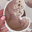 Load and play video in Gallery viewer, Sea Otter Waterproof Vinyl Sticker