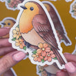 Load and play video in Gallery viewer, Robin Bird Waterproof Vinyl Sticker