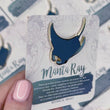 Load and play video in Gallery viewer, Manta Ray Enamel Pin