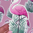 Load and play video in Gallery viewer, Flamingo Waterproof Vinyl Sticker
