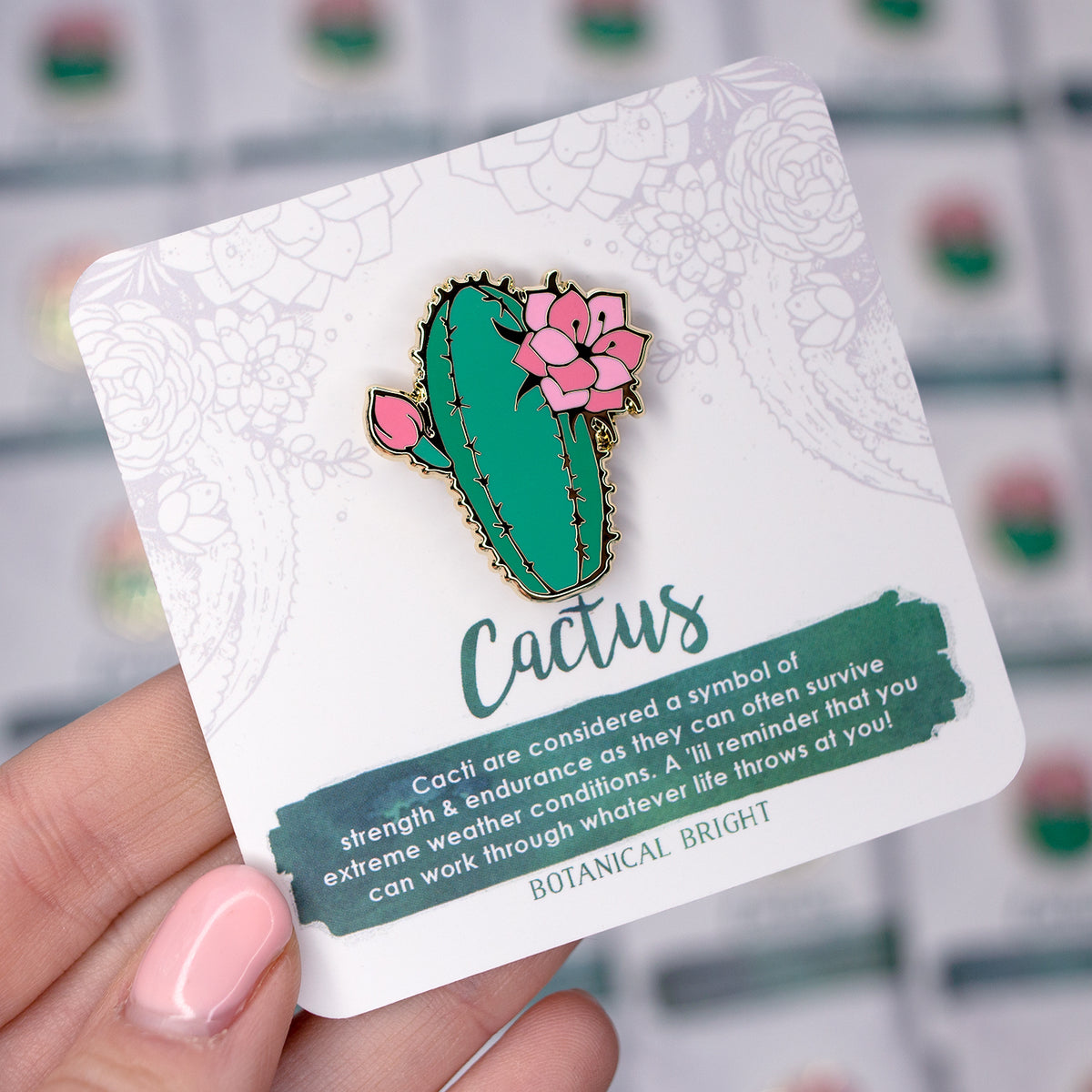 Enamel Pins - Succulents, Cacti & Plants – Botanical Bright - Add a Little  Beauty to Your Everyday