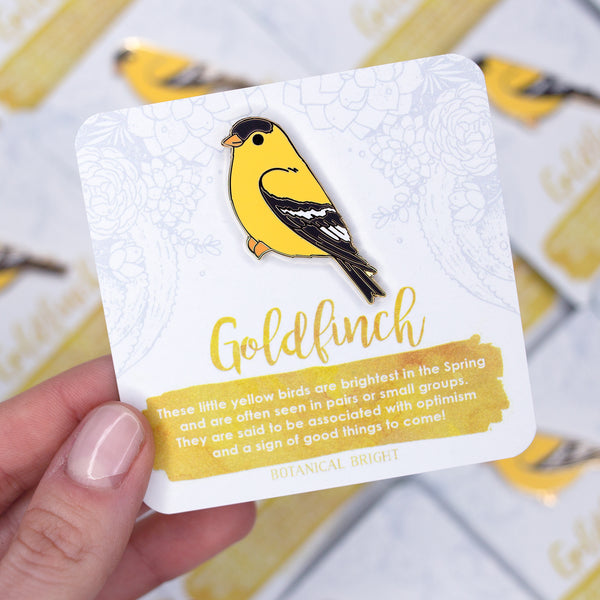 Goldfinch Enamel Pin