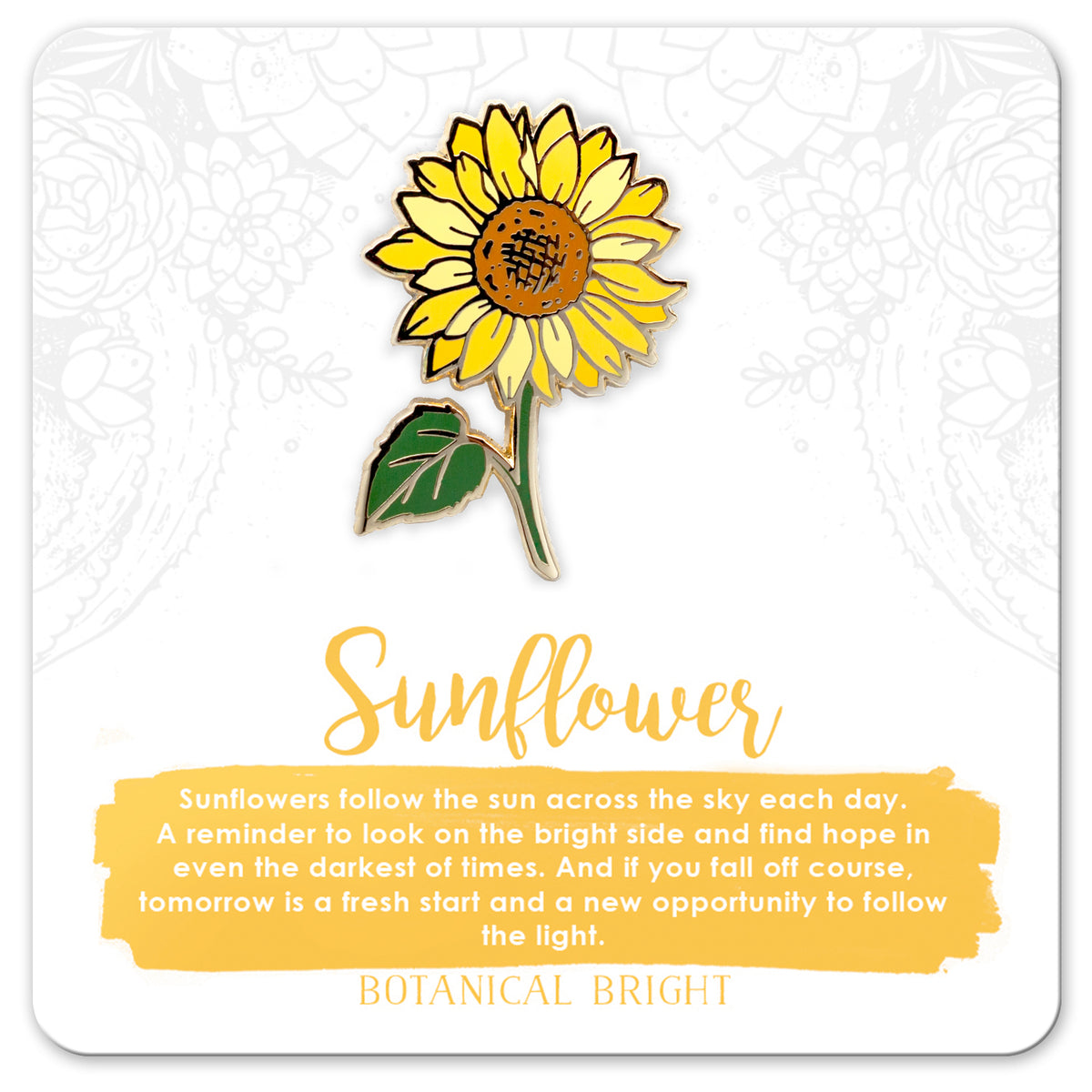 Sunflower Hard Enamel Pin Gold Sun Flower Pin With Butterfly Clasp  Wildflowers Pin Flag Yellow Pin -  Israel