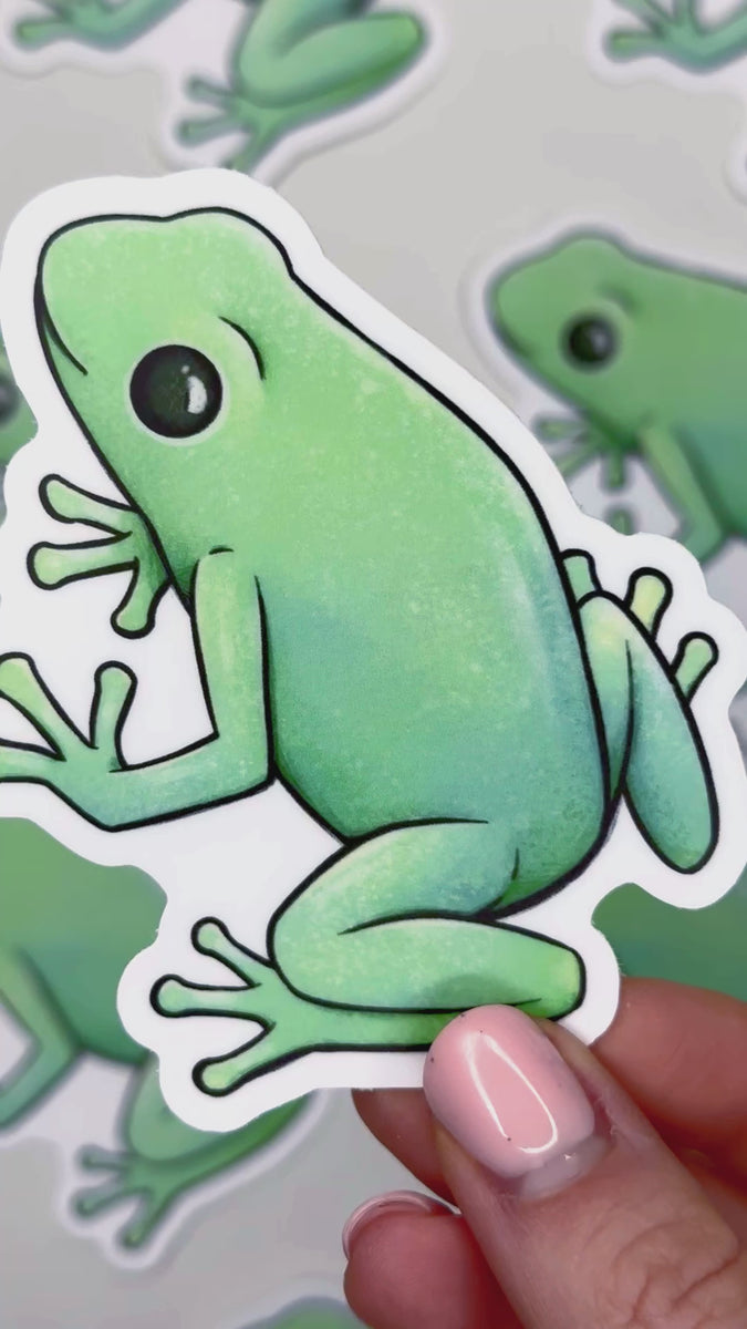 Garden Frog Waterproof Sticker – Botanical Bright - Add a Little Beauty to  Your Everyday