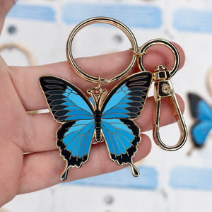 Ulysses Butterfly Enamel Keychain