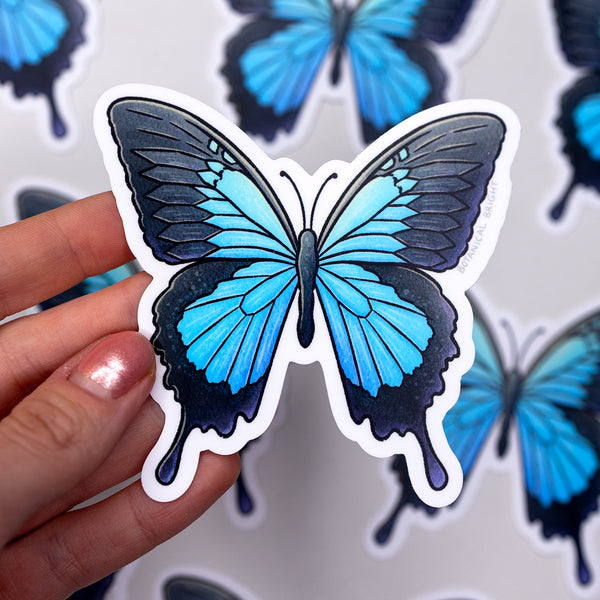 Ulysses Butterfly Waterproof Vinyl Sticker