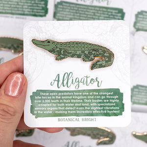 Alligator Enamel Pin