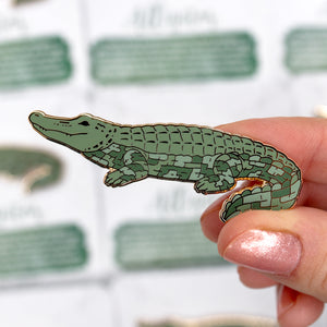 Alligator Enamel Pin