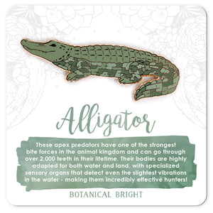 Alligator Enamel Pin