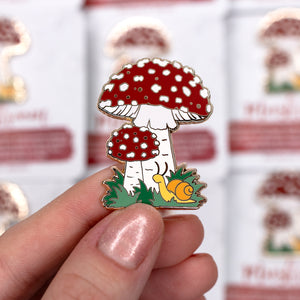 Mushroom Enamel Pin