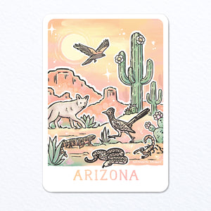 Arizona Wildlife Waterproof Vinyl Sticker