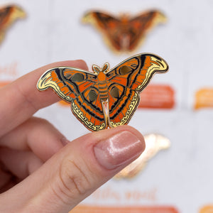 Atlas Moth Enamel Pin