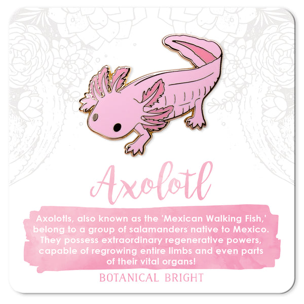 Axolotl Enamel Pin