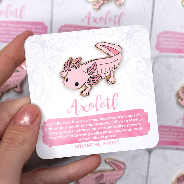 Axolotl Enamel Pin