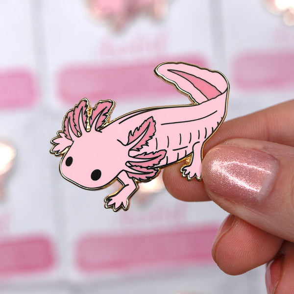 Axolotl Enamel Pin