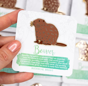 Beaver Enamel Pin
