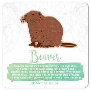 Beaver Enamel Pin