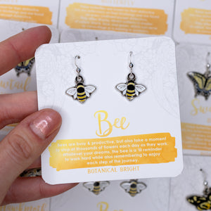 Bee Charm Earrings