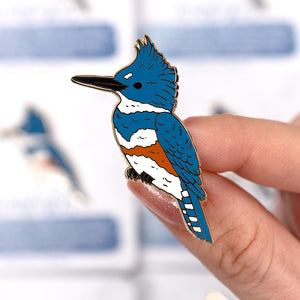 Kingfisher Enamel Pin