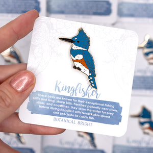 Kingfisher Enamel Pin