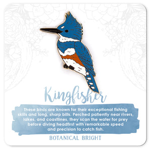 Kingfisher Enamel Pin