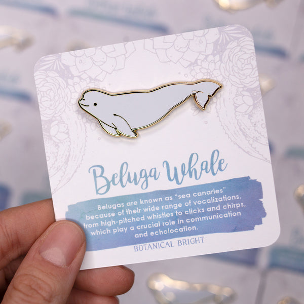 Beluga Whale Enamel Pin